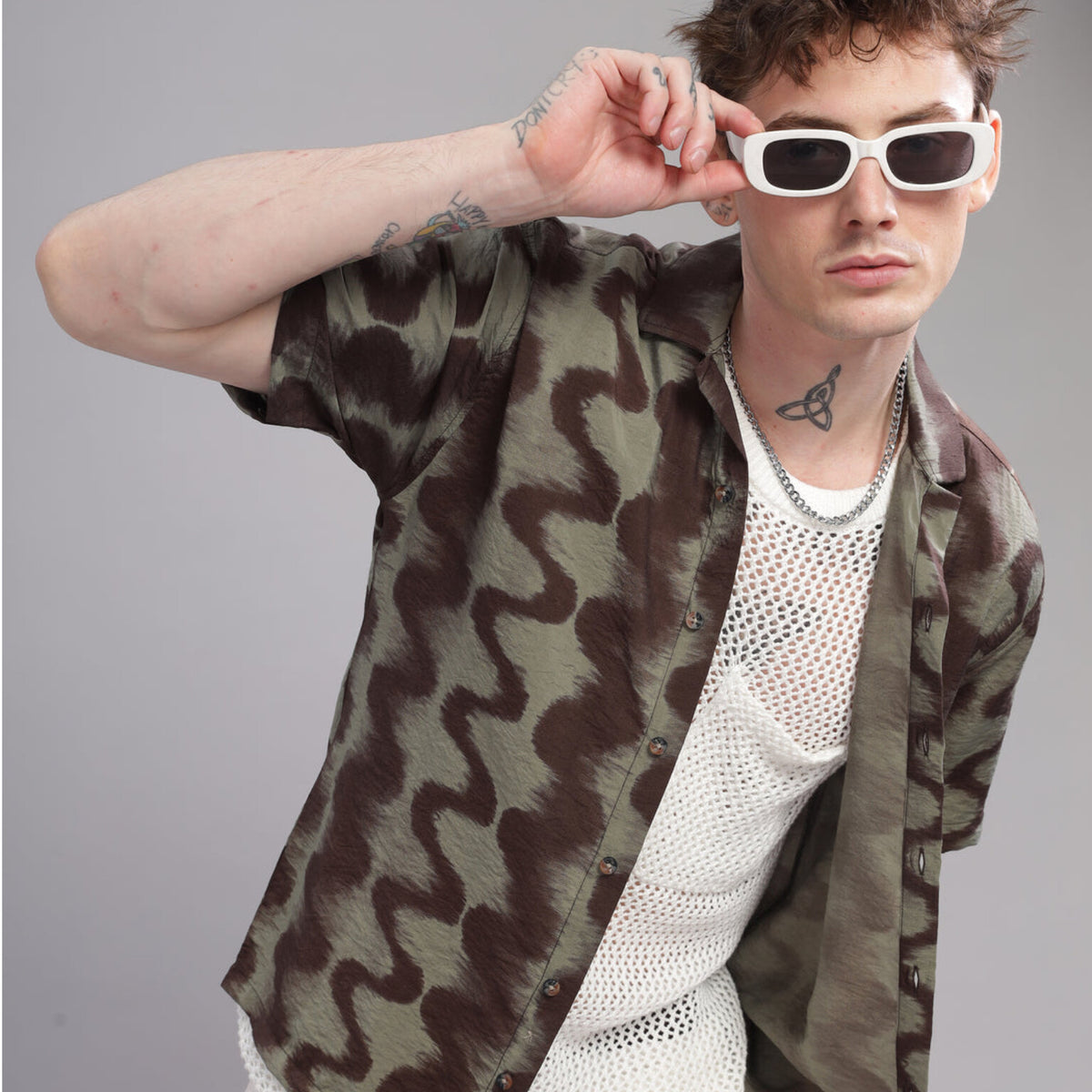 Oversize Printed Cuban shirt