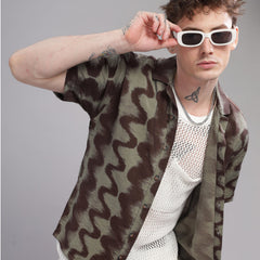 Oversize Printed Cuban shirt