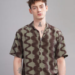 Oversize Printed Cuban shirt