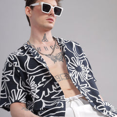 Oversize Printed Cuban shirt