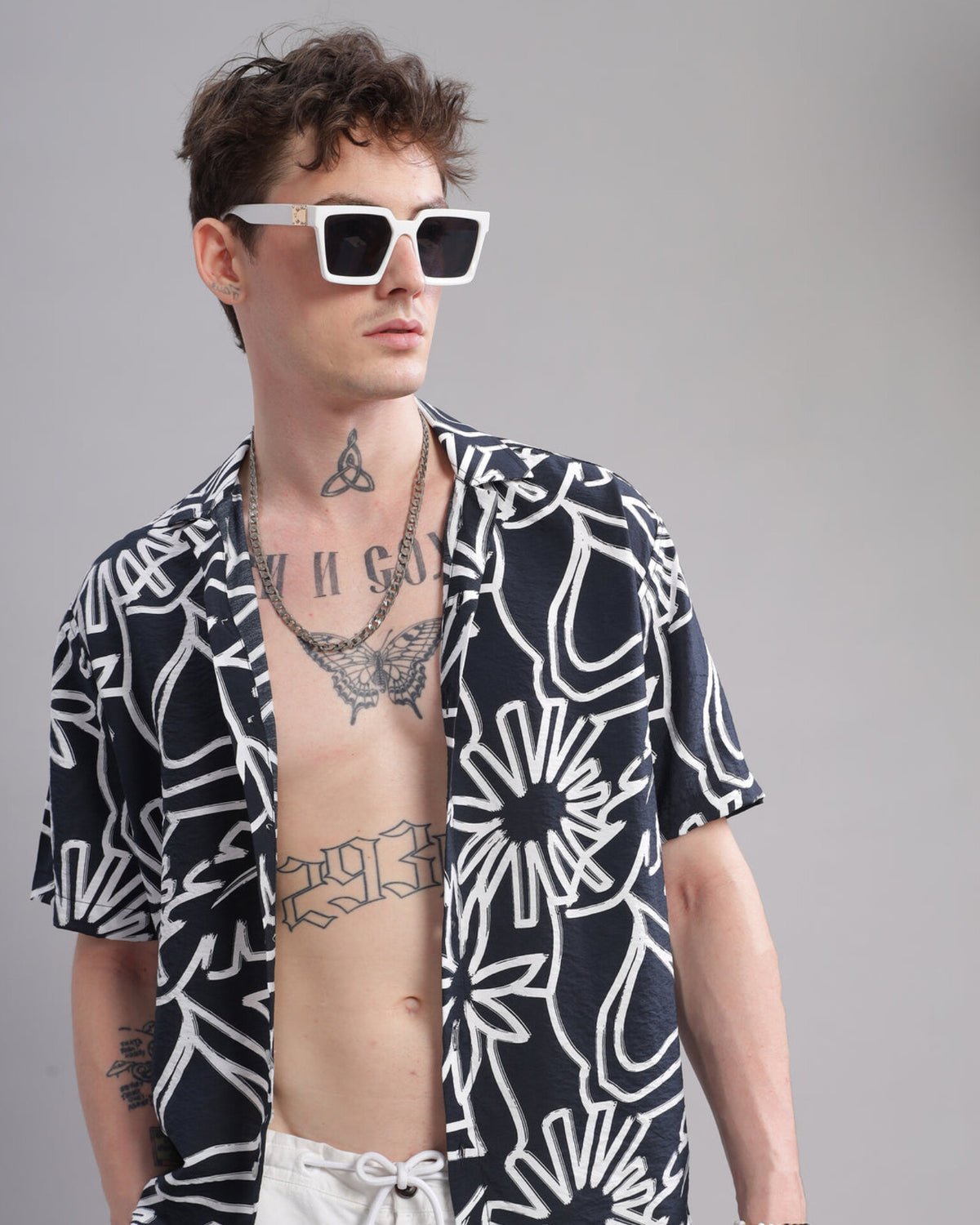 Oversize Printed Cuban shirt