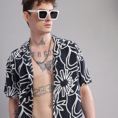 Oversize Printed Cuban shirt