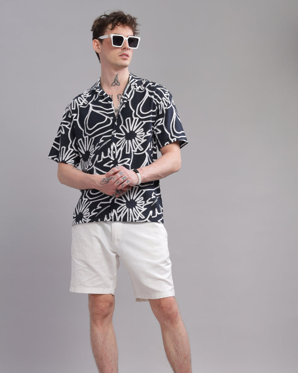 Oversize Printed Cuban shirt