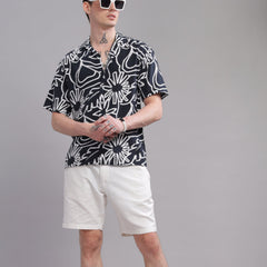 Oversize Printed Cuban shirt
