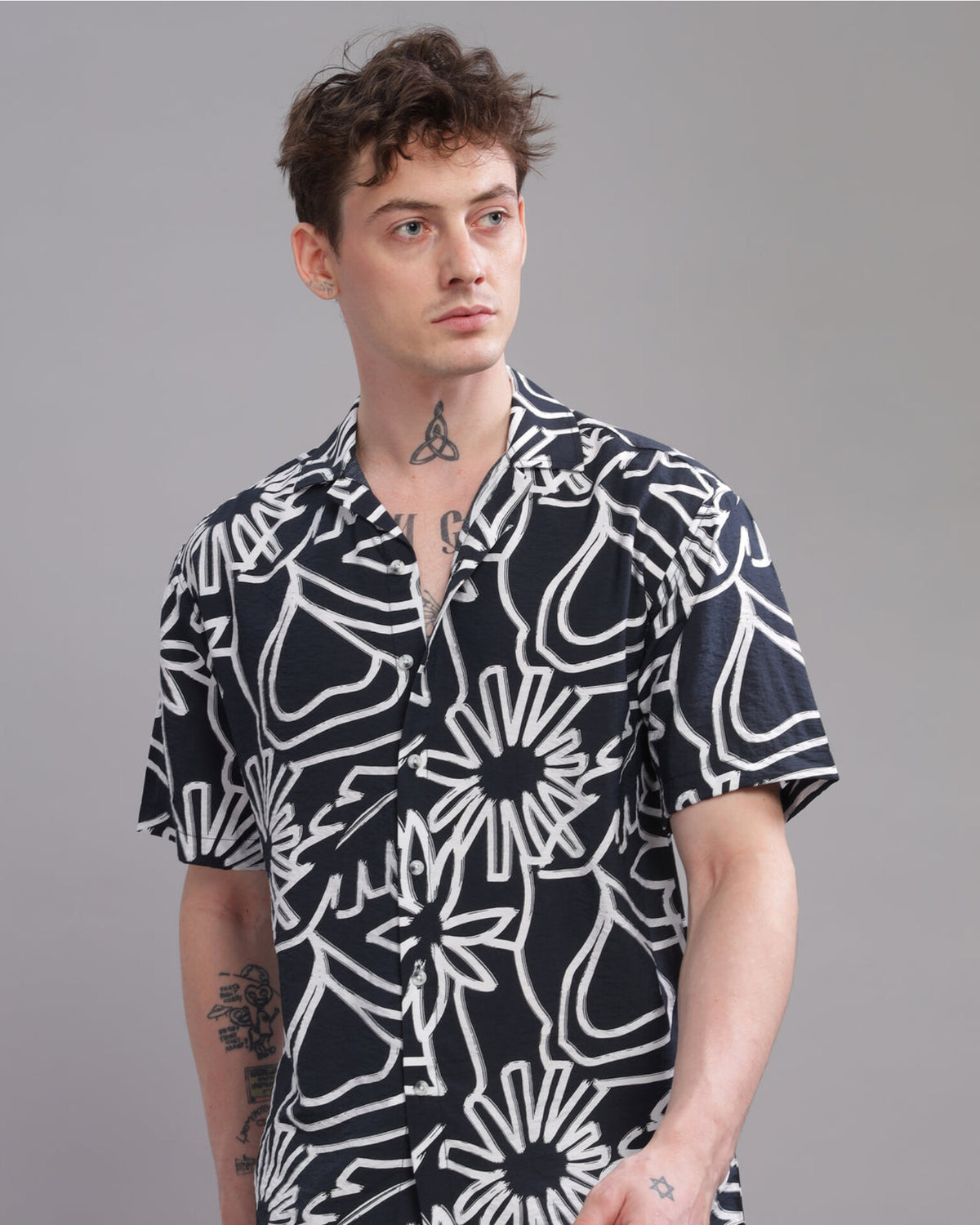 Oversize Printed Cuban shirt