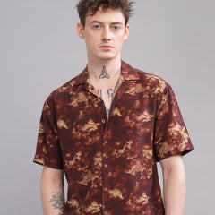 Oversize Printed Cuban shirt