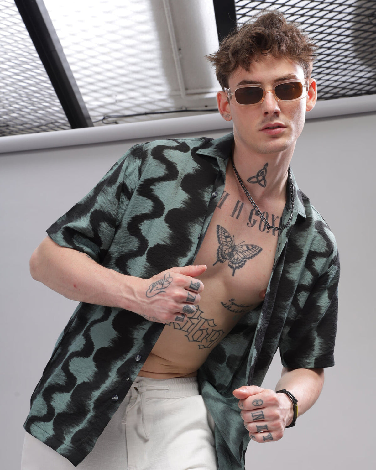 Oversize Printed Cuban shirt