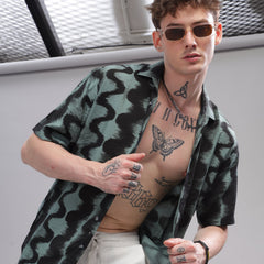 Oversize Printed Cuban shirt