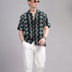 Oversize Printed Cuban shirt