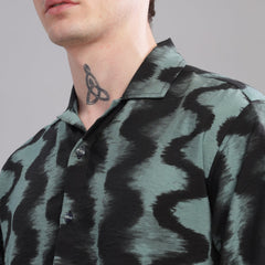 Oversize Printed Cuban shirt