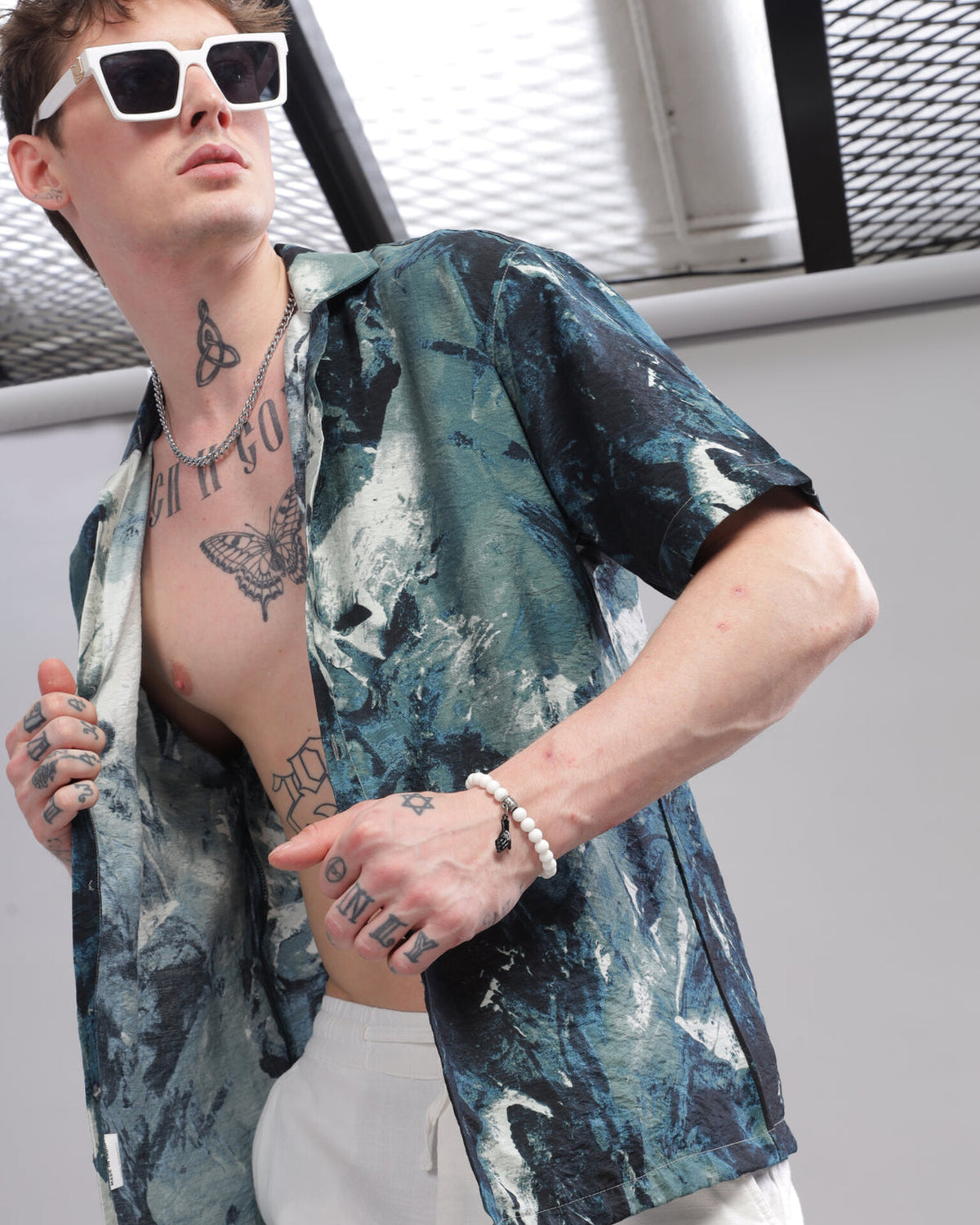 Oversize Printed Cuban shirt