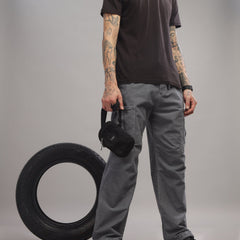 Baggy Cargo Pants - Grey