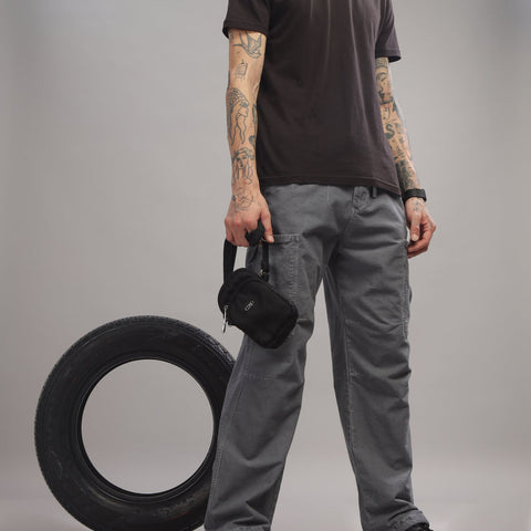 Baggy Cargo Pants - Grey
