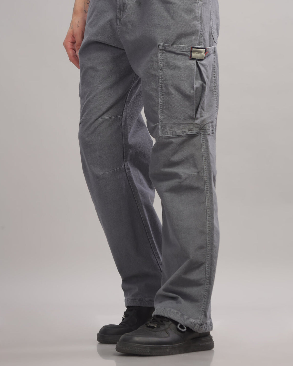 Baggy Cargo Pants - Grey