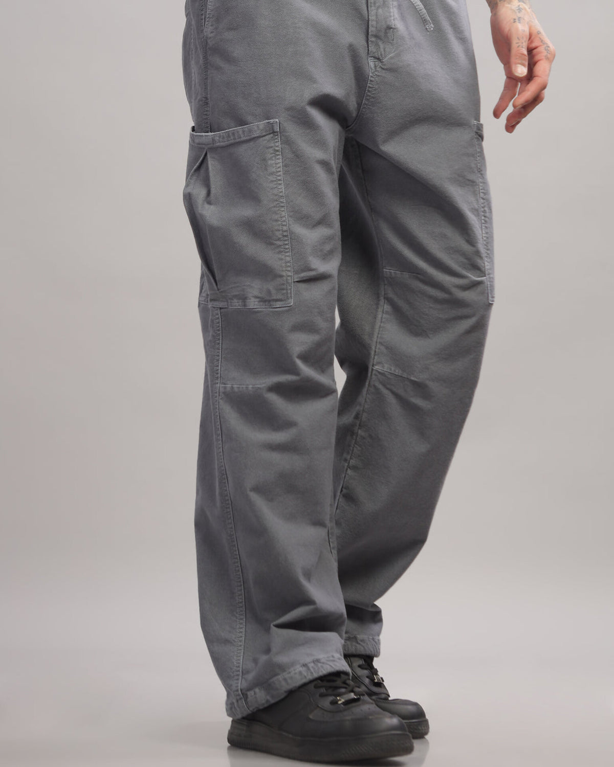 Baggy Cargo Pants - Grey