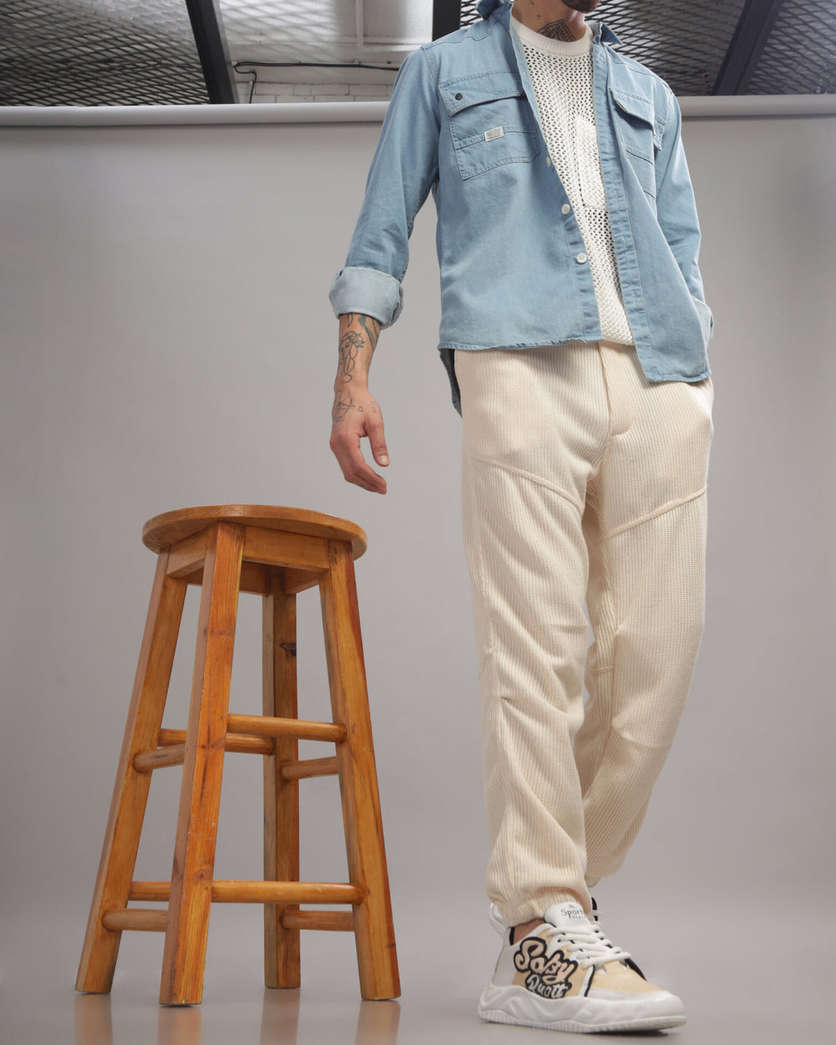 Knitted Cargo - Off White