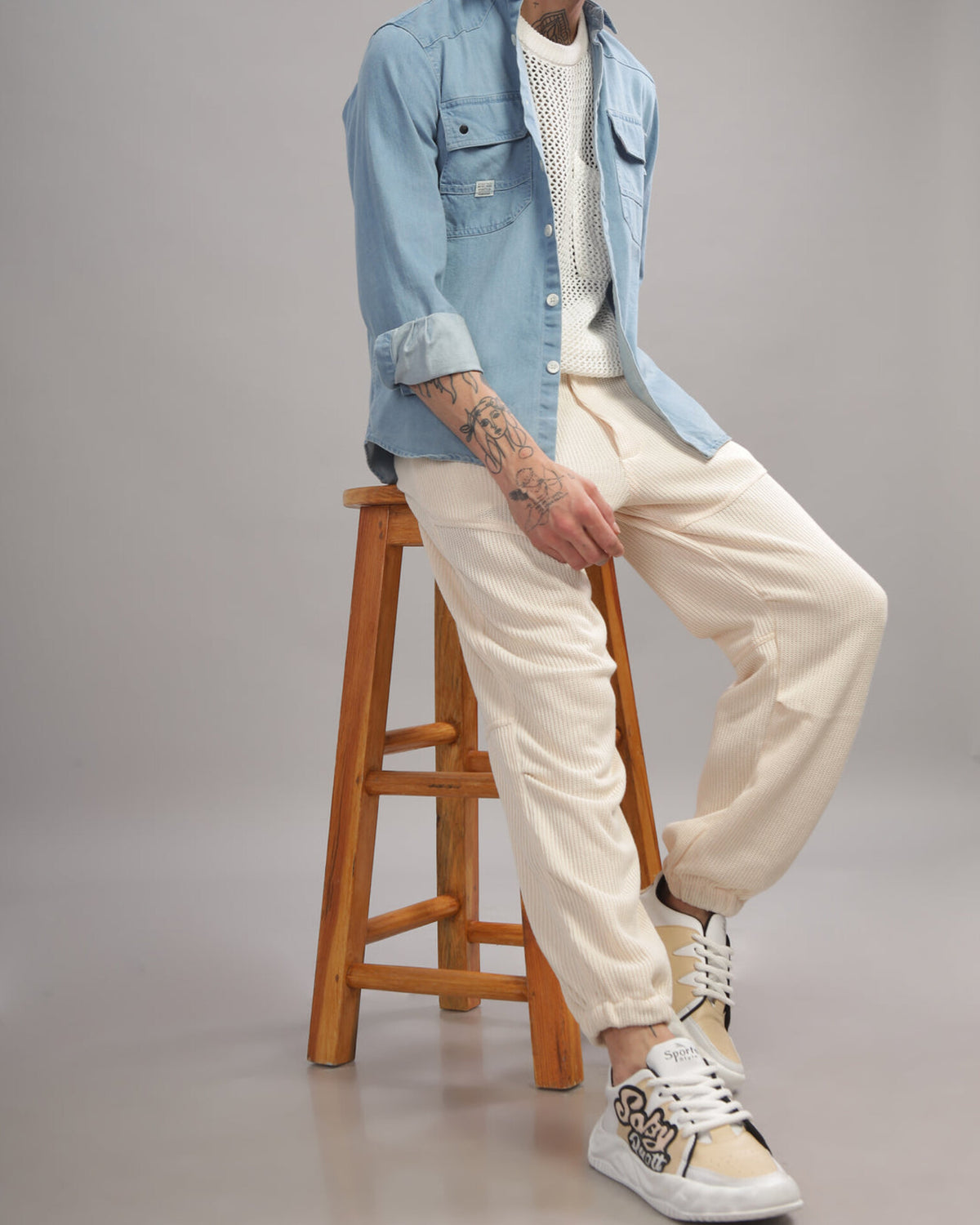 Knitted Cargo - Off White
