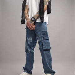 Denim Cargo - Dark Blue