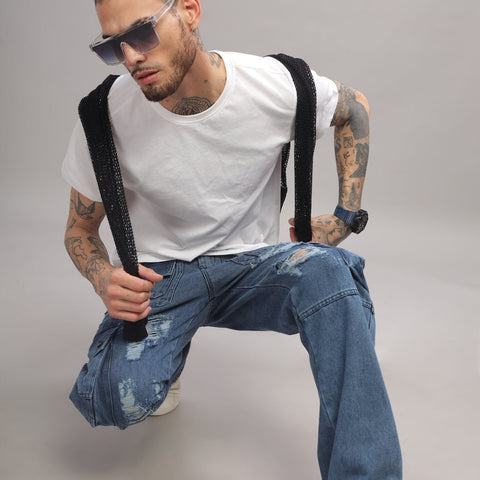 Denim Cargo - Dark Blue