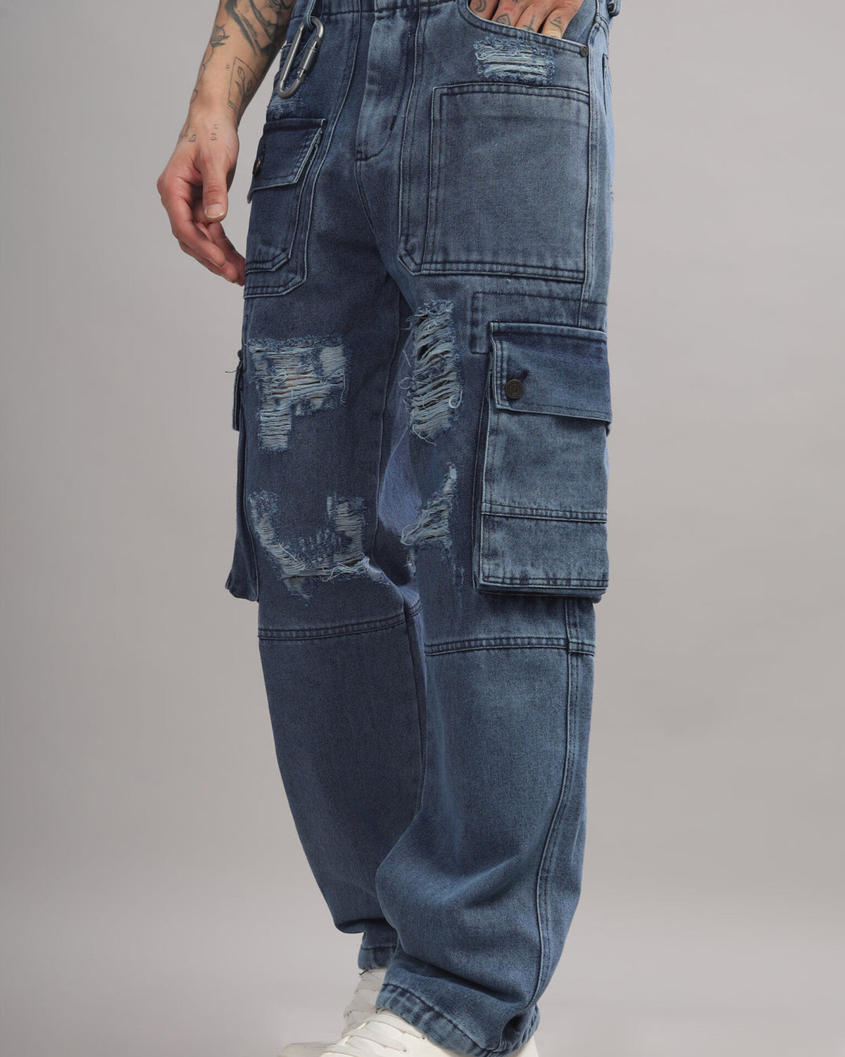 Denim Cargo - Dark Blue