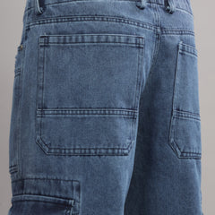 Denim Cargo - Dark Blue