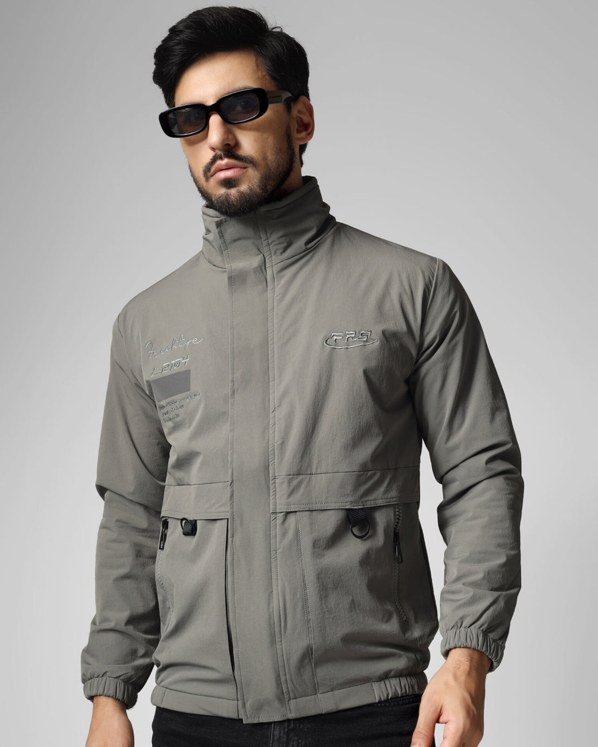 Harrington Jacket - Light Grey