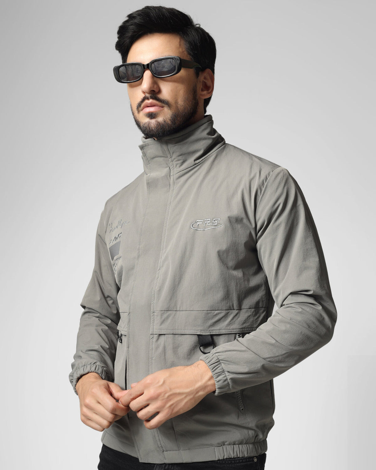 Harrington Jacket - Light Grey