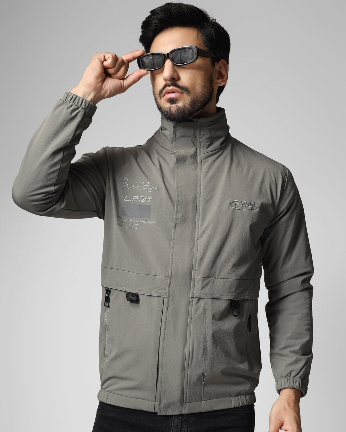 Harrington Jacket - Light Grey